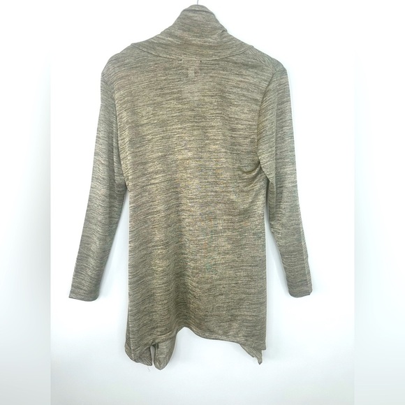Large Cowl Neck Top‎ Gold Tunic Aline Size L - Picture 7 of 13